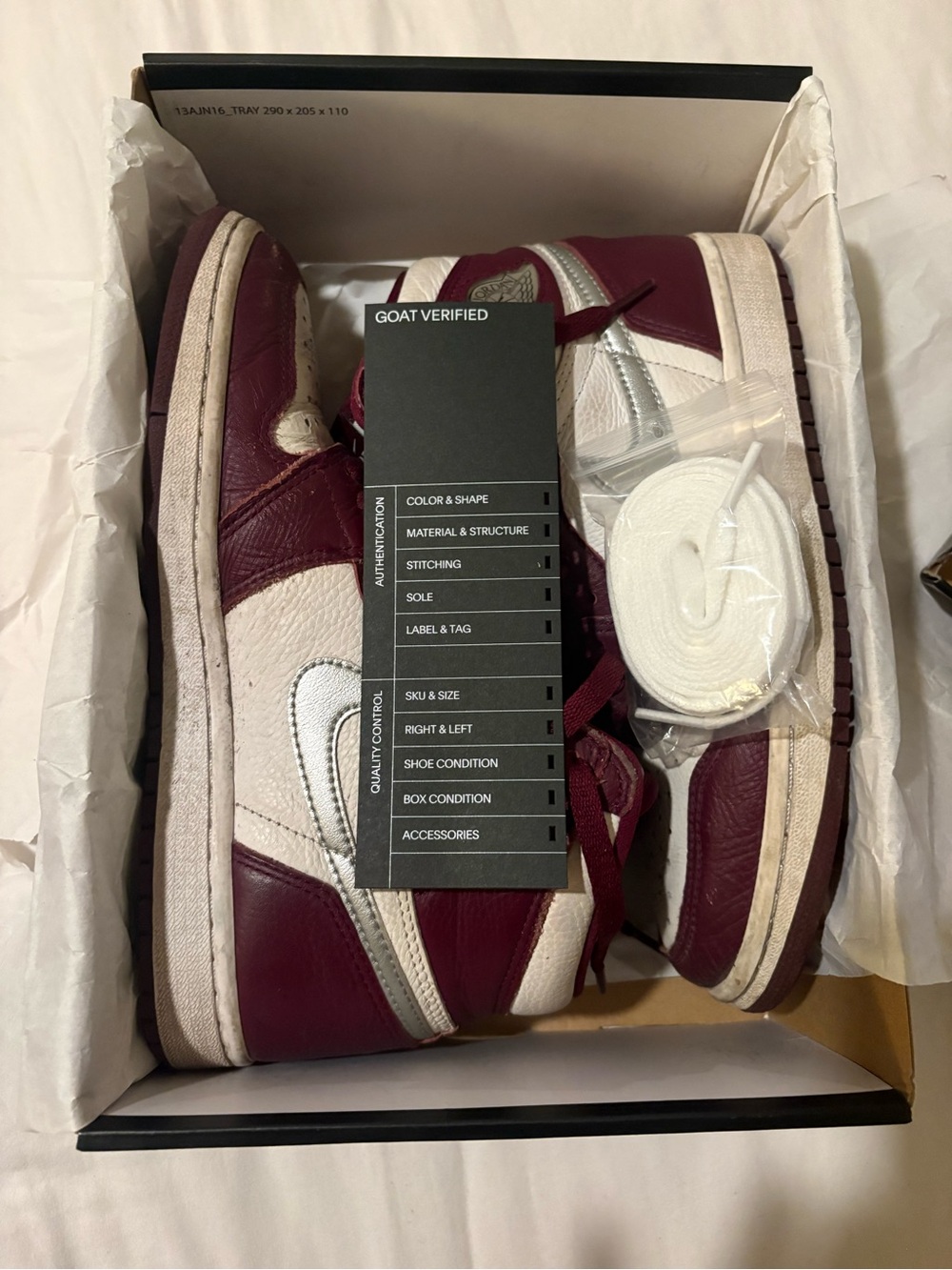 Nike Air Jordan 1 Retro High OG “Burgundy” sneaker